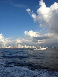 ランドマークタワーが綺麗な横浜