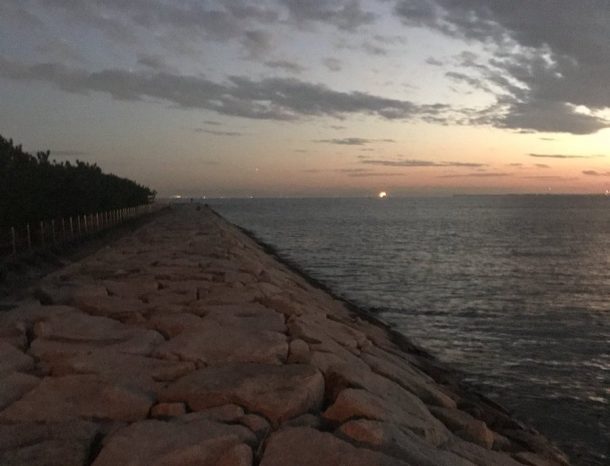 南芦屋浜の石畳