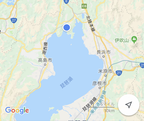 奥琵琶湖の場所