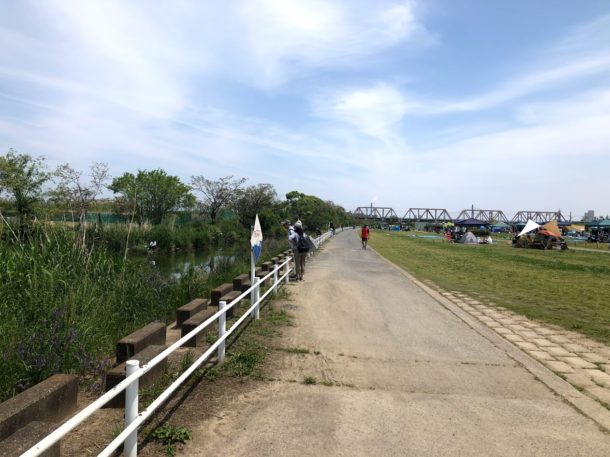 釣り場は淀川の城北ワンド近くの水路