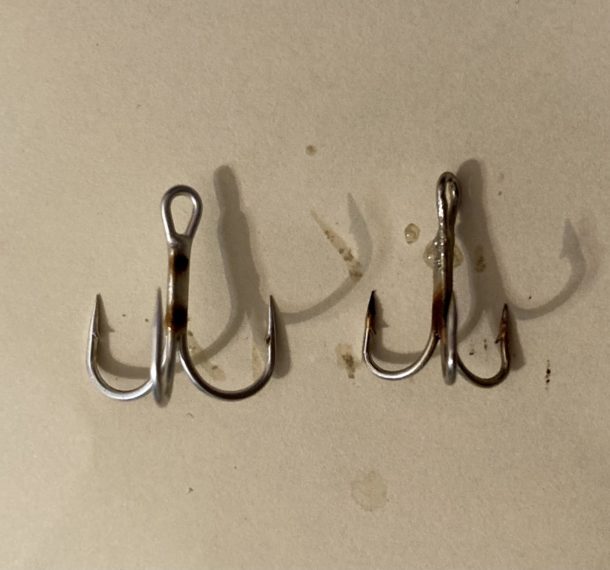 フック(釣り針)は錆びたらダメなのか?