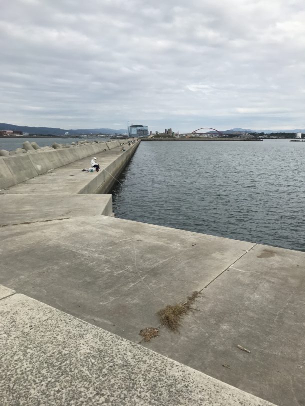 青岸の岸壁画像