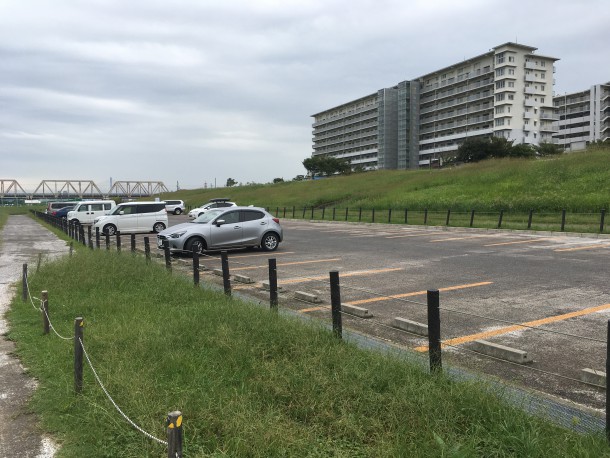 城北ワンド駐車場写真