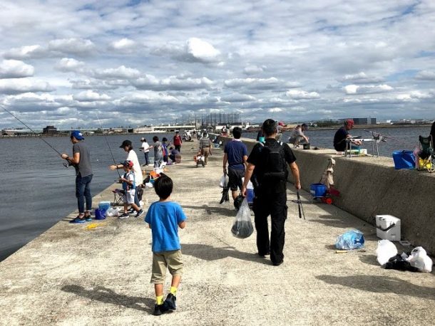 大混雑の西宮ケーソン