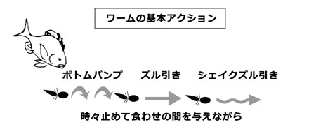 チヌをズル引きで釣るイメージ