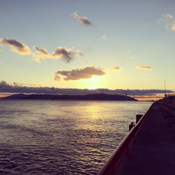 平磯からの夕暮れ