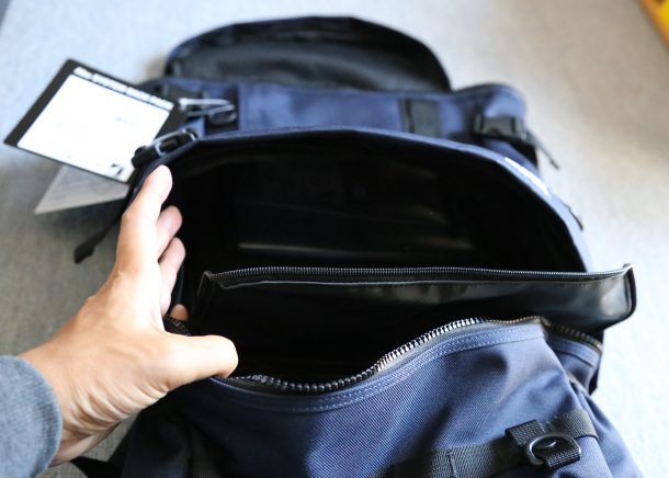 バックパックの仕切り