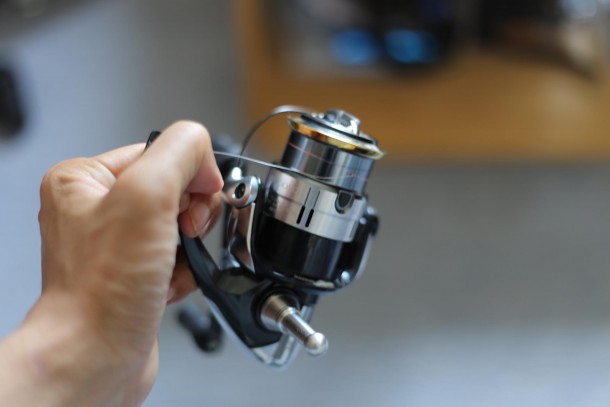 ラインを巻き替えるイメージリール