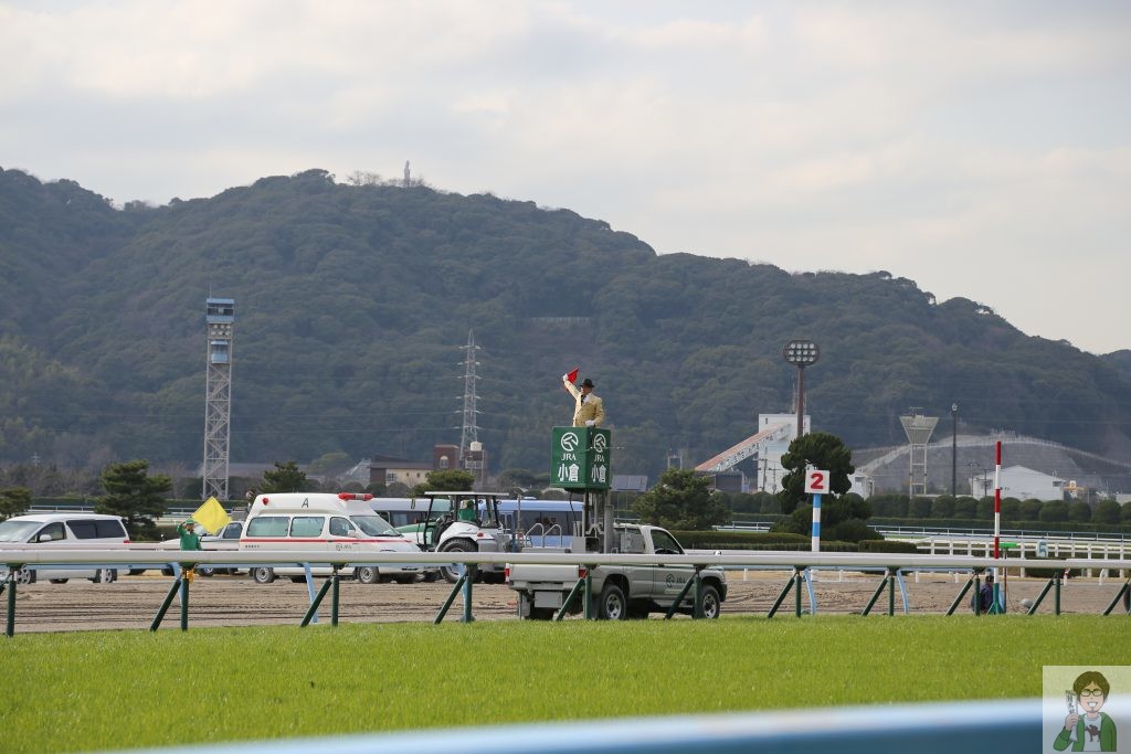 コースは驚くほど平坦
